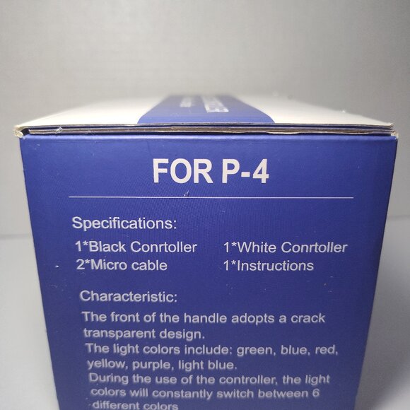 Wireless Controller Bluetooth Gamepad for PlayStation4 PS4 Pro/Slim/PC Two Pack - Picture 2 of 5